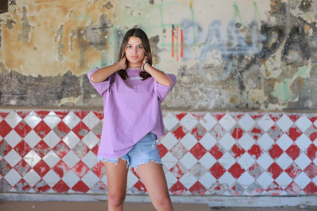 Lavender Overszd T-shirt