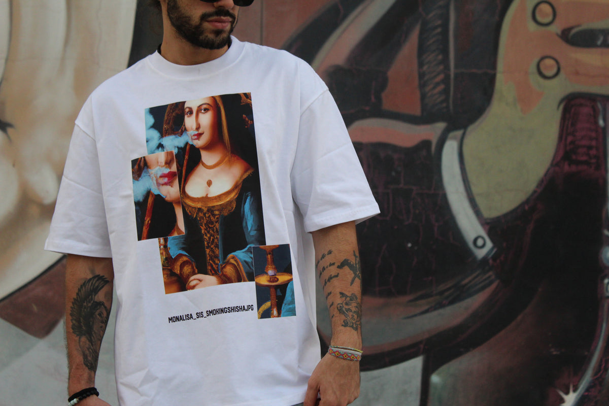 Mona Lisa-Dubai Overszd T-shirt